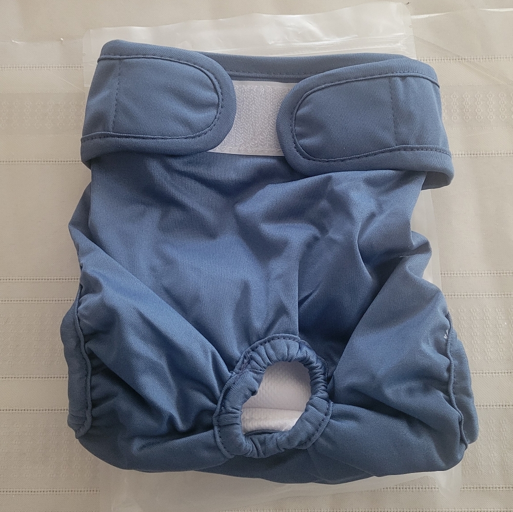 JOU DAOG Blue Dog Diaper Size Medium